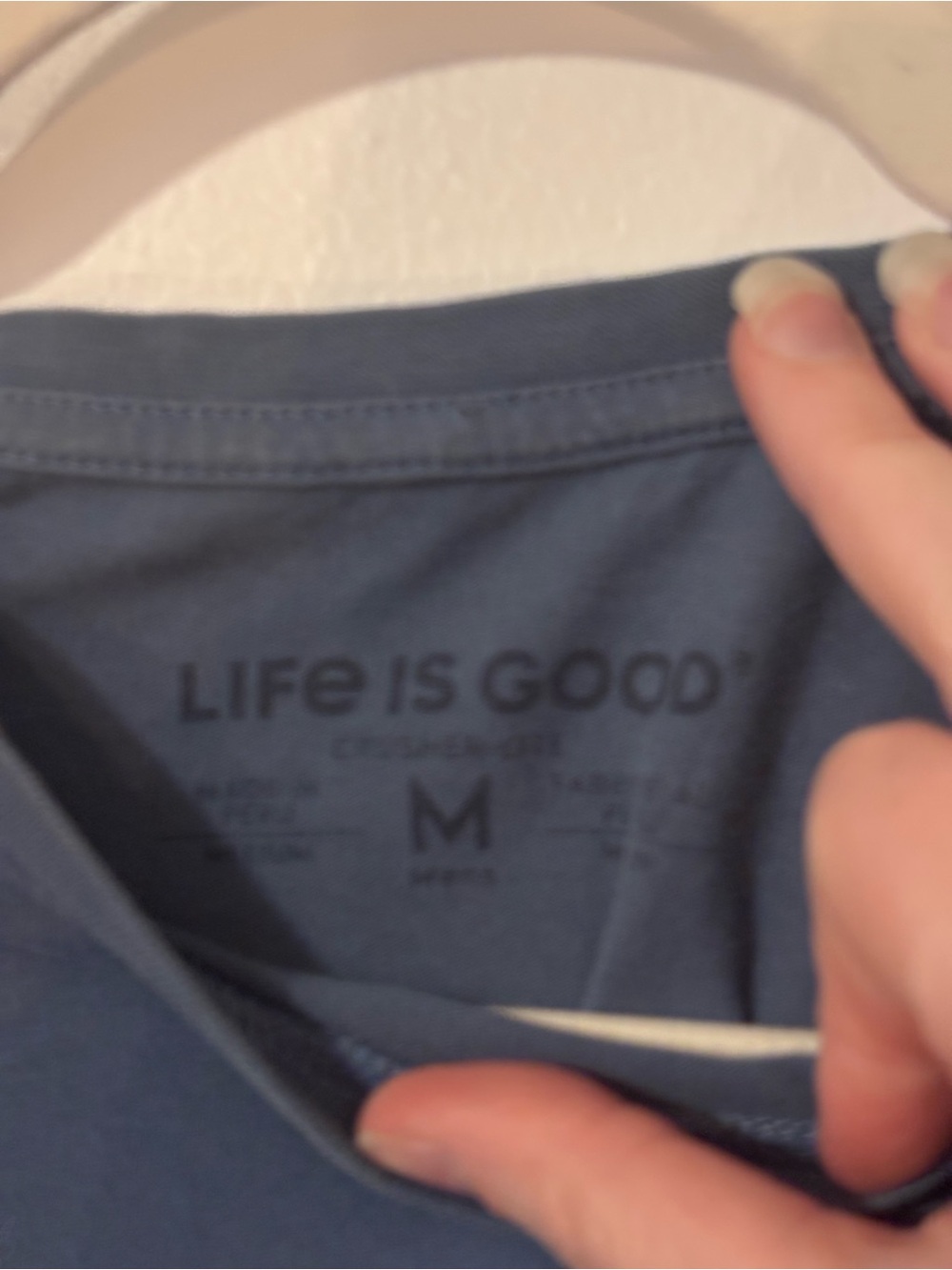 Life Is Good Blue Long-Sleeve Dog Graphic Tee - Picture 3 of 4